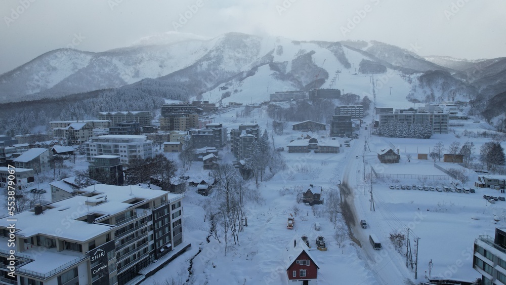 Niseko, Japan - December 15, 2022: The Winter Season in Niseko Hokkaido
