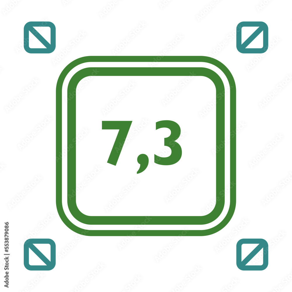 Numeric decimal icon vector design templates Numeric decimal icon vector design templates