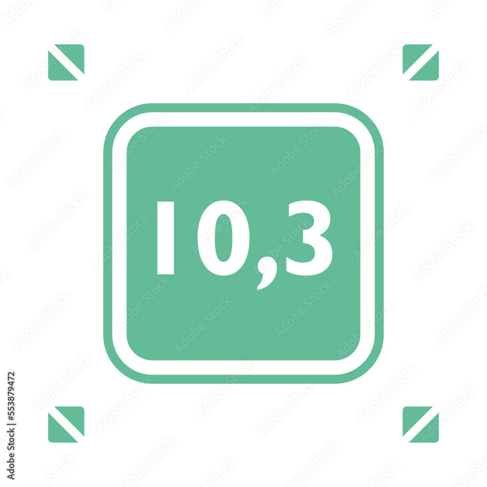 Numeric decimal icon vector design templates Numeric decimal icon vector design templates