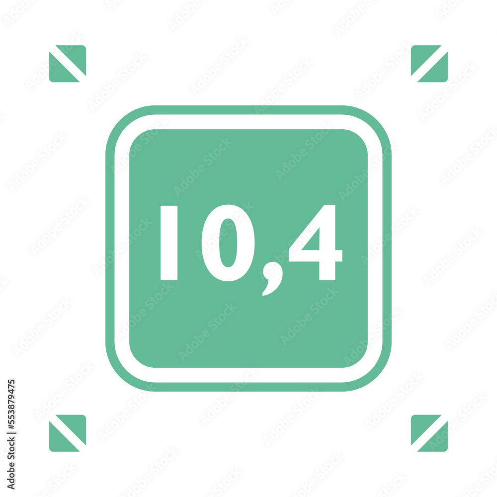 Numeric decimal icon vector design templates Numeric decimal icon vector design templates