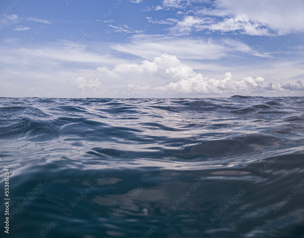 calm ocean surface tropical water indonesia