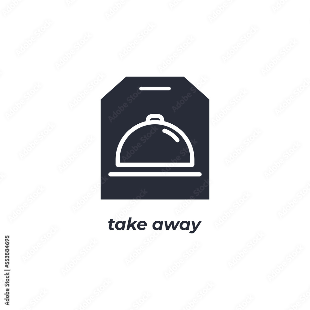 Vector sign take away symbol is isolated on a white background. icon color editable. Vector sign take away symbol is isolated on a white background. icon color editable.