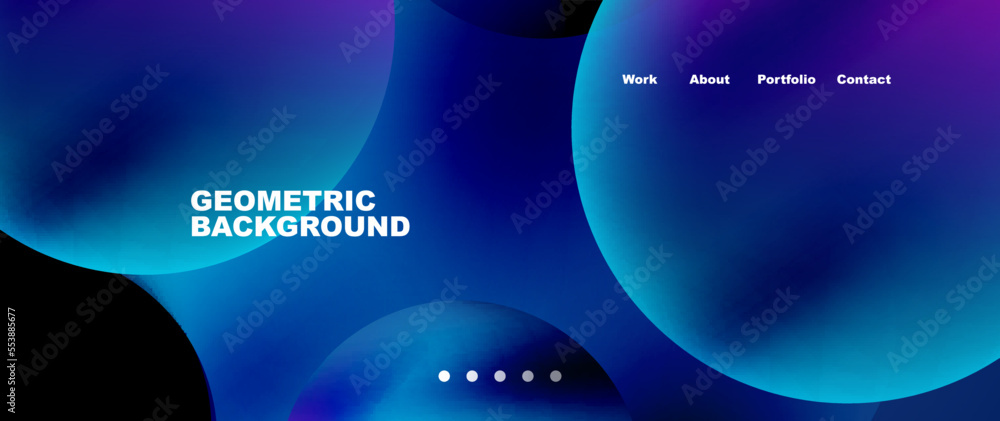 Flowing gradient colors and round elements and circles. Vector illustration for wallpaper, banner, background, leaflet, catalog, cover, flyer Flowing gradient colors and round elements and circles. Vector illustration for wallpaper, banner, background, leaflet, catalog, cover, flyer