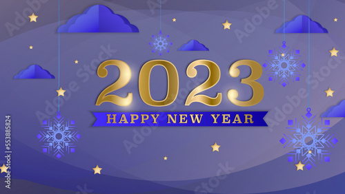 Happy new year 2023 background