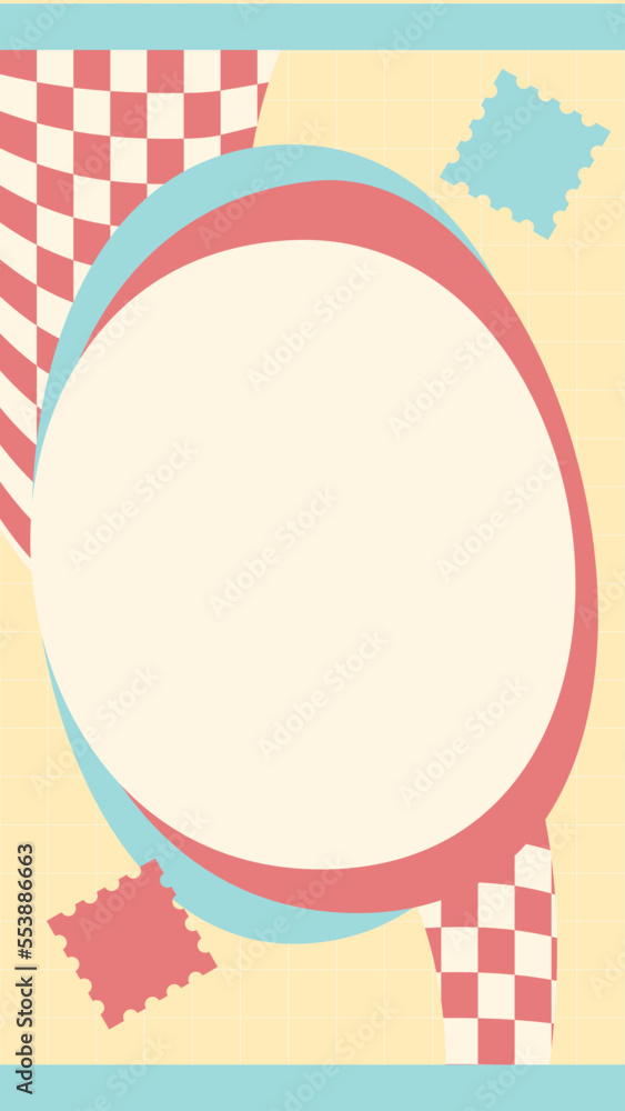 Background design for social media in modern retro style, It is easy to use and modify the color. Background design for social media in modern retro style, It is easy to use and modify the color.