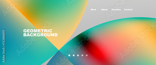 Overlapping circles abstract background template