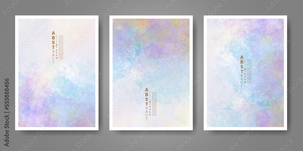 Set of creative hand painted abstract watercolor background. Design for your cover, date, postcard, banner, logo. Set of creative hand painted abstract watercolor background. Design for your cover, date, postcard, banner, logo.