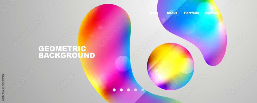 Geometric flowing shapes abstract background. Vector Illustration For Wallpaper, Banner, Background, Card, Book Illustration, landing page Geometric flowing shapes abstract background. Vector Illustration For Wallpaper, Banner, Background, Card, Book Illustration, landing page