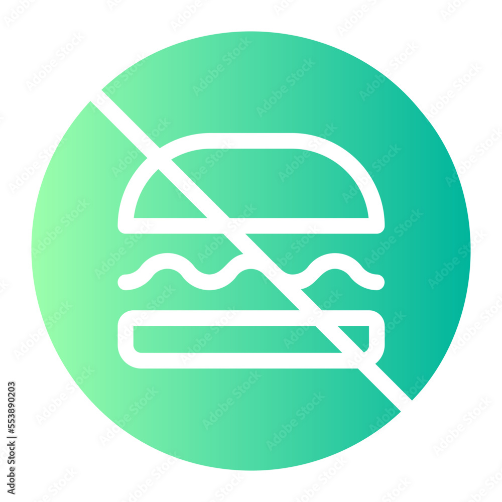 no junk food gradient icon no junk food gradient icon