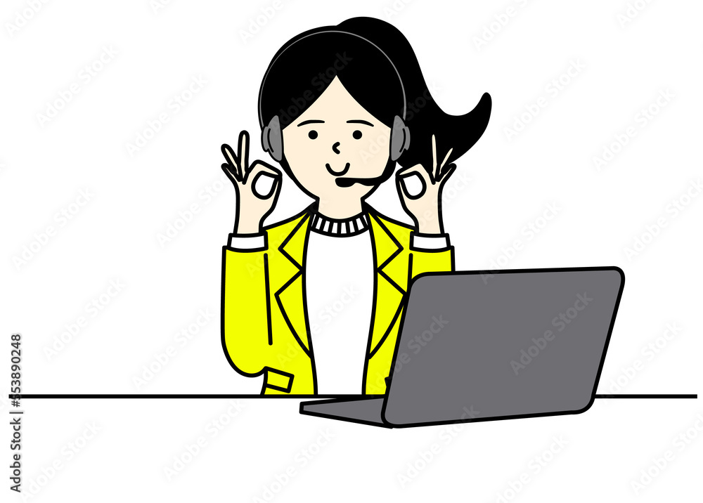 Office Woman Character Design