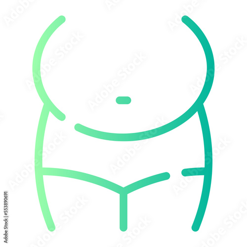 obesity gradient icon