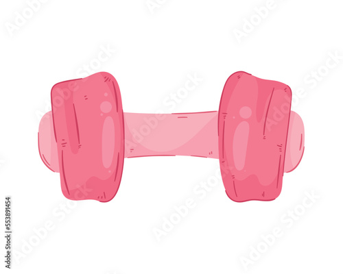 pink dumbbell gym equipment