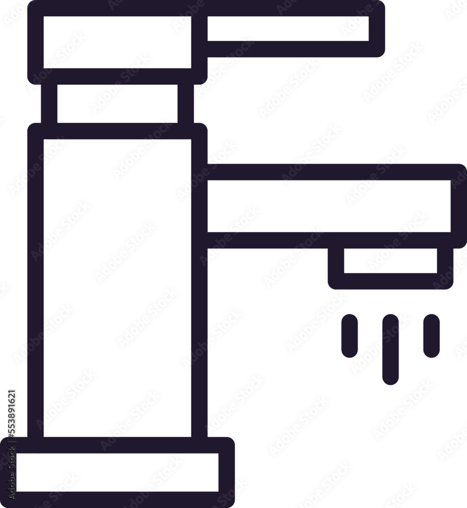 Plumb vector line icon. Premium quality logo for web sites, design, online shops, companies, books, advertisements. Black outline pictogram isolated on white background Plumb vector line icon. Premium quality logo for web sites, design, online shops, companies, books, advertisements. Black outline pictogram isolated on white background