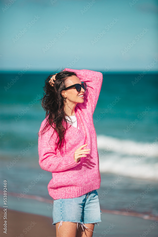 Young beautiful woman on the beach vacation Young beautiful woman on the beach vacation