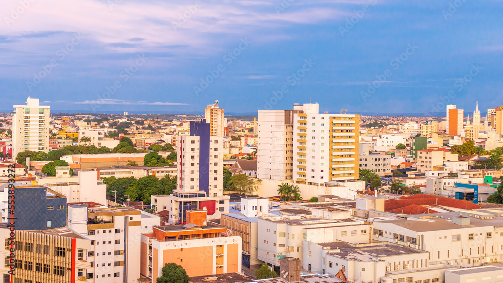 Aerial Partial View downtown Montes Claros