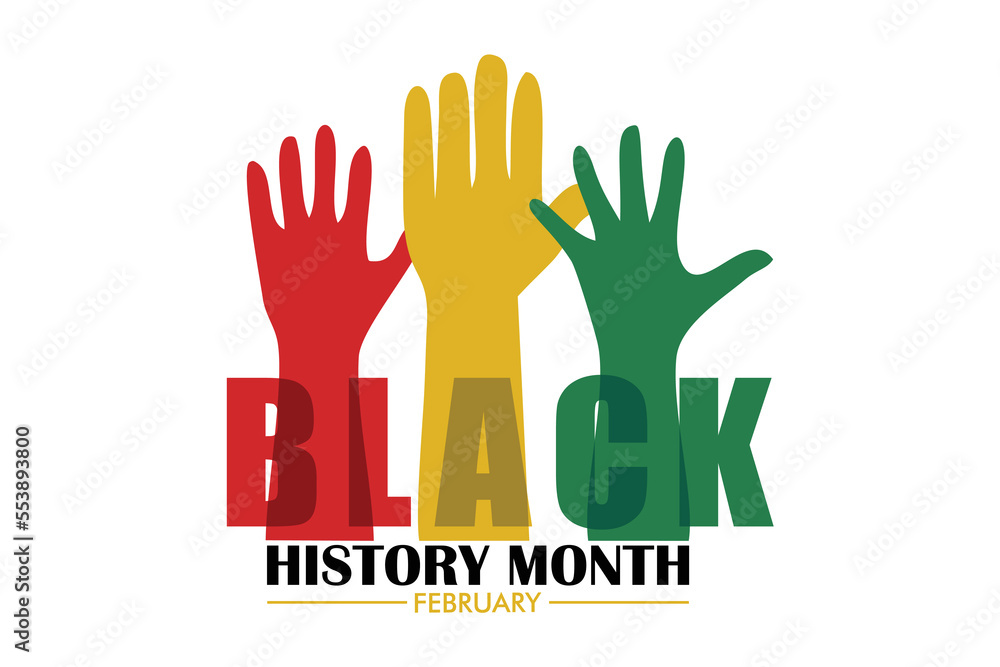 Obraz premium Black History Month Vector Template Design Illustration, flat vector modern illustration