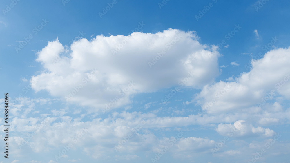 Blue sky with big white clouds Blue sky with big white clouds