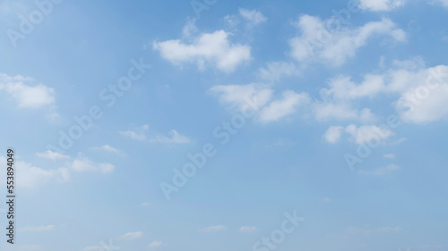 Blue sky with some white clouds