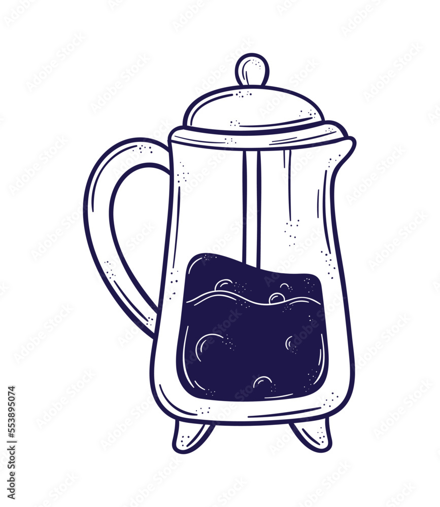 Obraz premium coffee drink in teapot