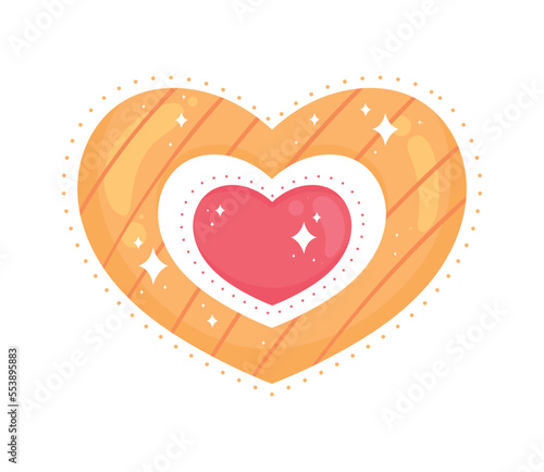 wooden hearts love