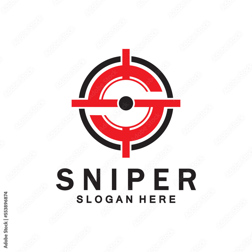 Sniper Aim Target Vector Logo. Initial S Target Logo Vector Sniper Aim Target Vector Logo. Initial S Target Logo Vector