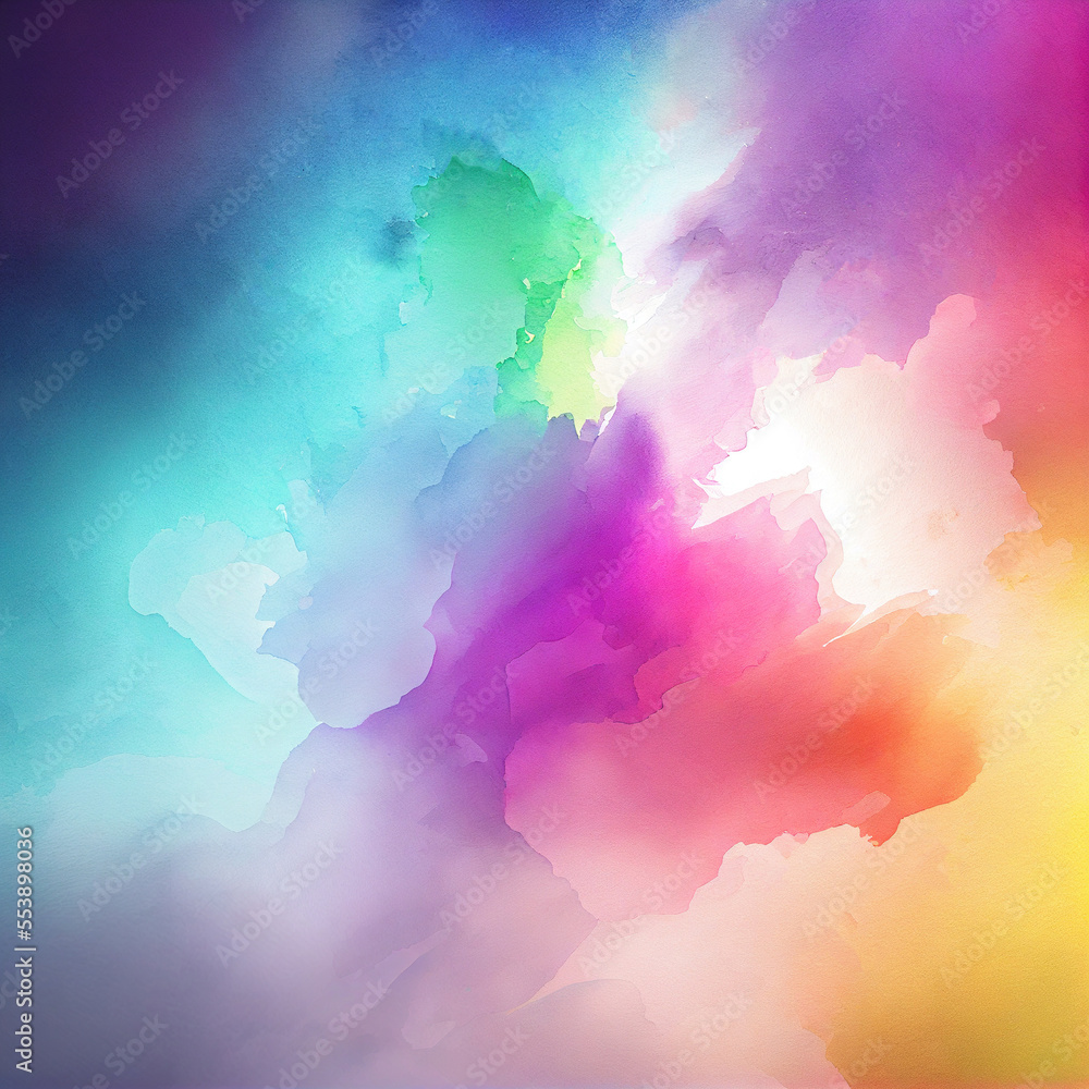Watercolor gradient texture. Abstract colorful background Digital illustration