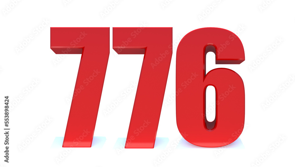 776 number 776 number