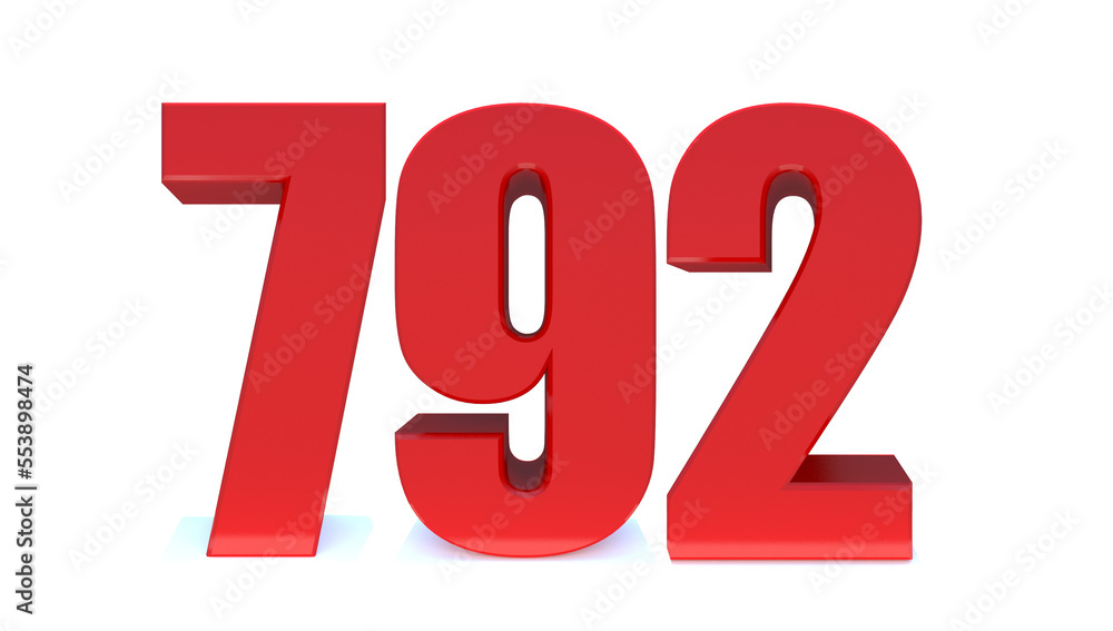 792 number 792 number