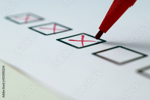 Wallpaper Mural Cross on the checklist sheet Torontodigital.ca