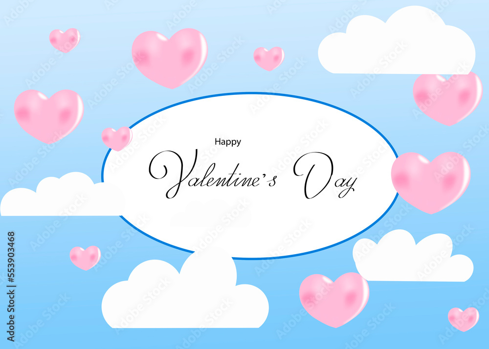 Beautiful card for Valentine's day. Can also be used as a banner or flyer