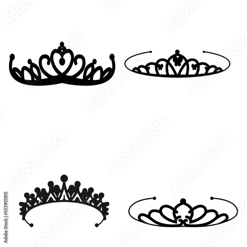 bride crown icon vector
