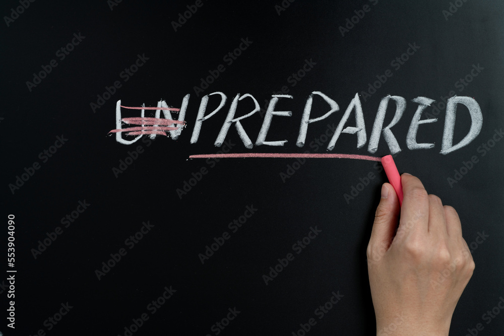 Change Unprepared to prepared on blackboard Change Unprepared to prepared on blackboard