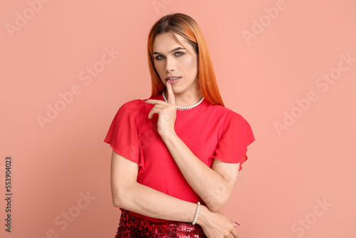 Young transgender woman wit...