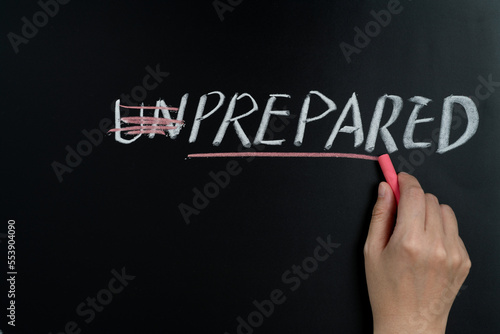 Change Unprepared to prepared on blackboard
