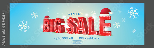 vector illustration for winter sale