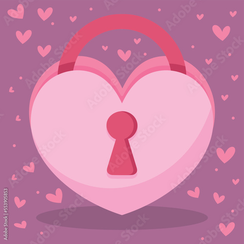 valentines day padlock