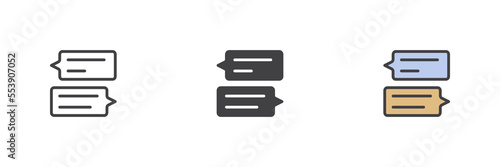 Free Download Chat bubble different style icon set - GFXLoad