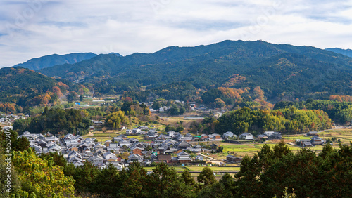 甘樫丘展望台から見下ろす明日香村【国営飛鳥歴史公園】日本奈良県 photo
