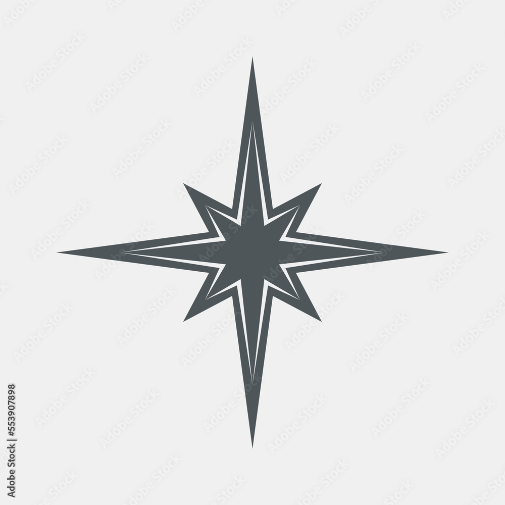 Obraz premium Star north quality vector illustration cut