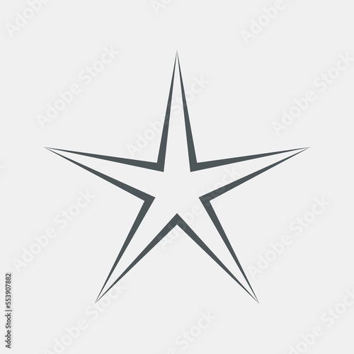 Star Classic rating icon web quality vector illustration cut