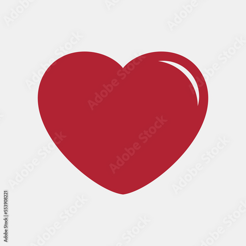 Heart icon valentine day quality vector illustration cut