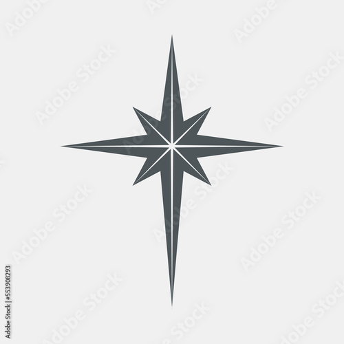 Star north quality vector illustration cut