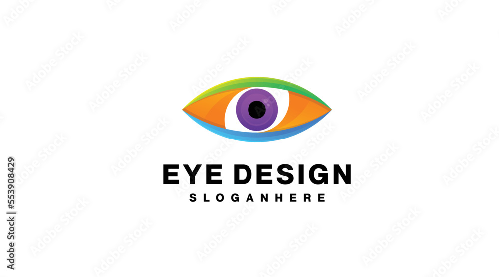 eye logo gradient colorful eye logo gradient colorful