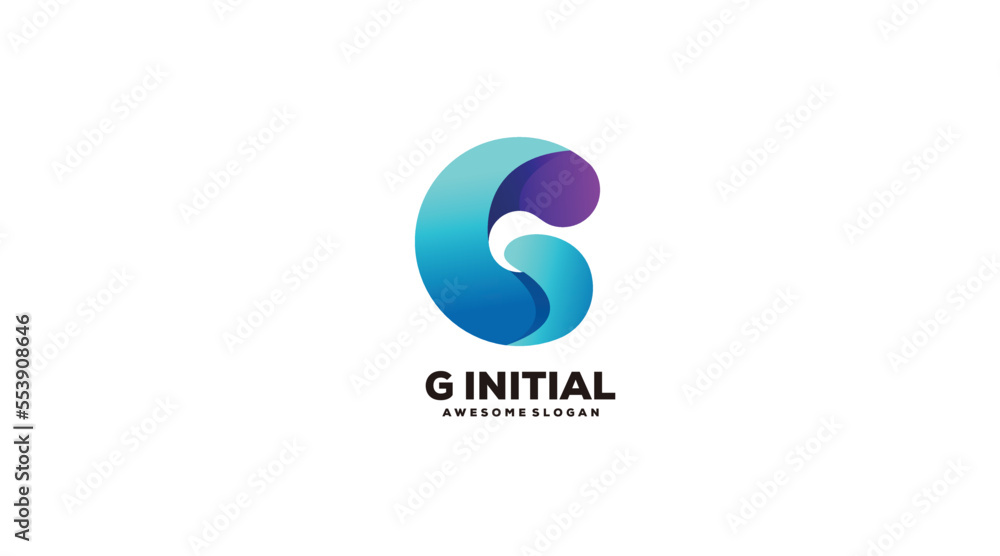 g initial logo gradient colorful g initial logo gradient colorful