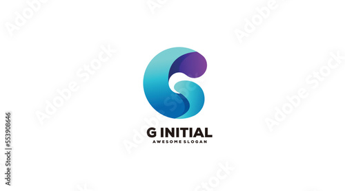 g initial logo gradient colorful