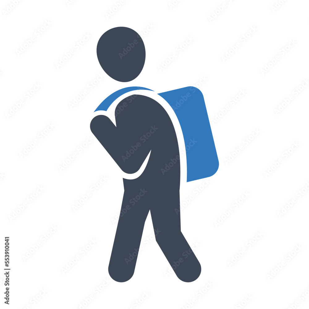 Go to school icon vector graphic illustration Go to school icon vector graphic illustration