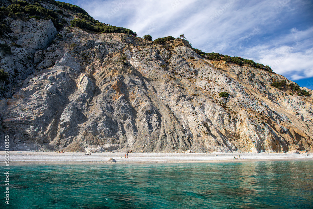 Lalaria beach on Skiathos island, Greece	