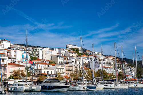 Skiathos town on Skiathos island, Greece	 photo