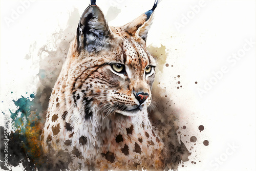 portrait of a lynx photo