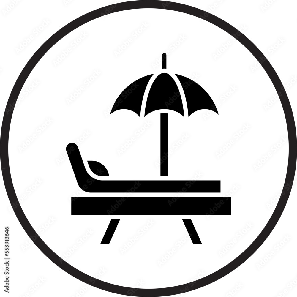Beach Chair Icon Style Beach Chair Icon Style